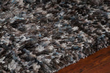 Chandra Rugs Supros 100% Polyester Hand-Woven Contemporary Rug Blue/Brown Multi 9' x 13'