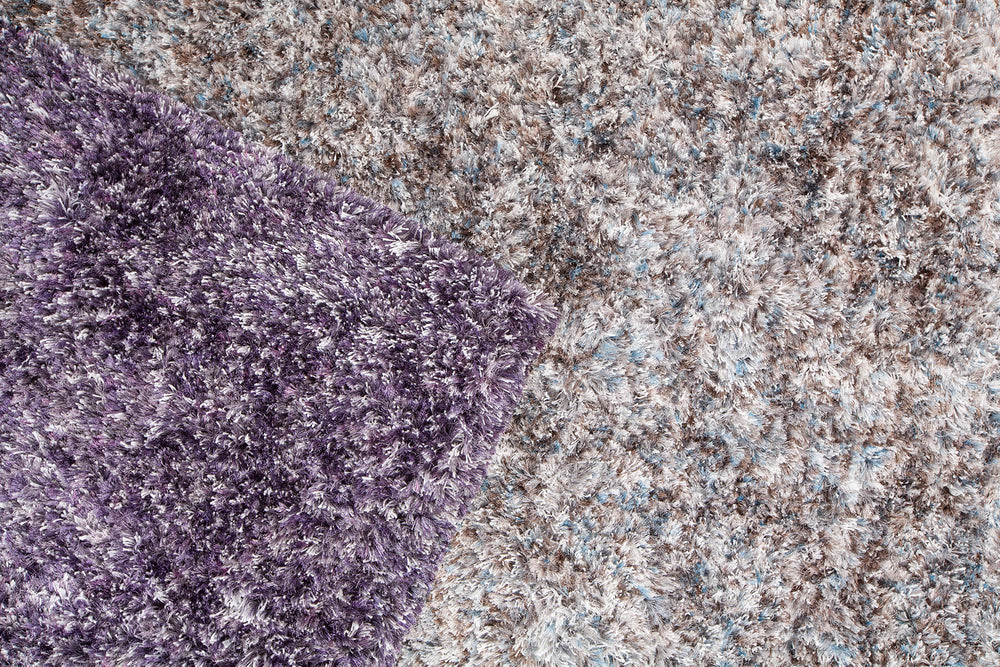 Chandra Rugs Supros 100% Polyester Hand-Woven Contemporary Rug Blue/Brown Multi 9' x 13'