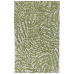 Trans-Ocean Liora Manne Savannah Olive Branches Contemporary Indoor Hand Tufted 100% Wool Pile Rug Green 8'3" x 11'6"