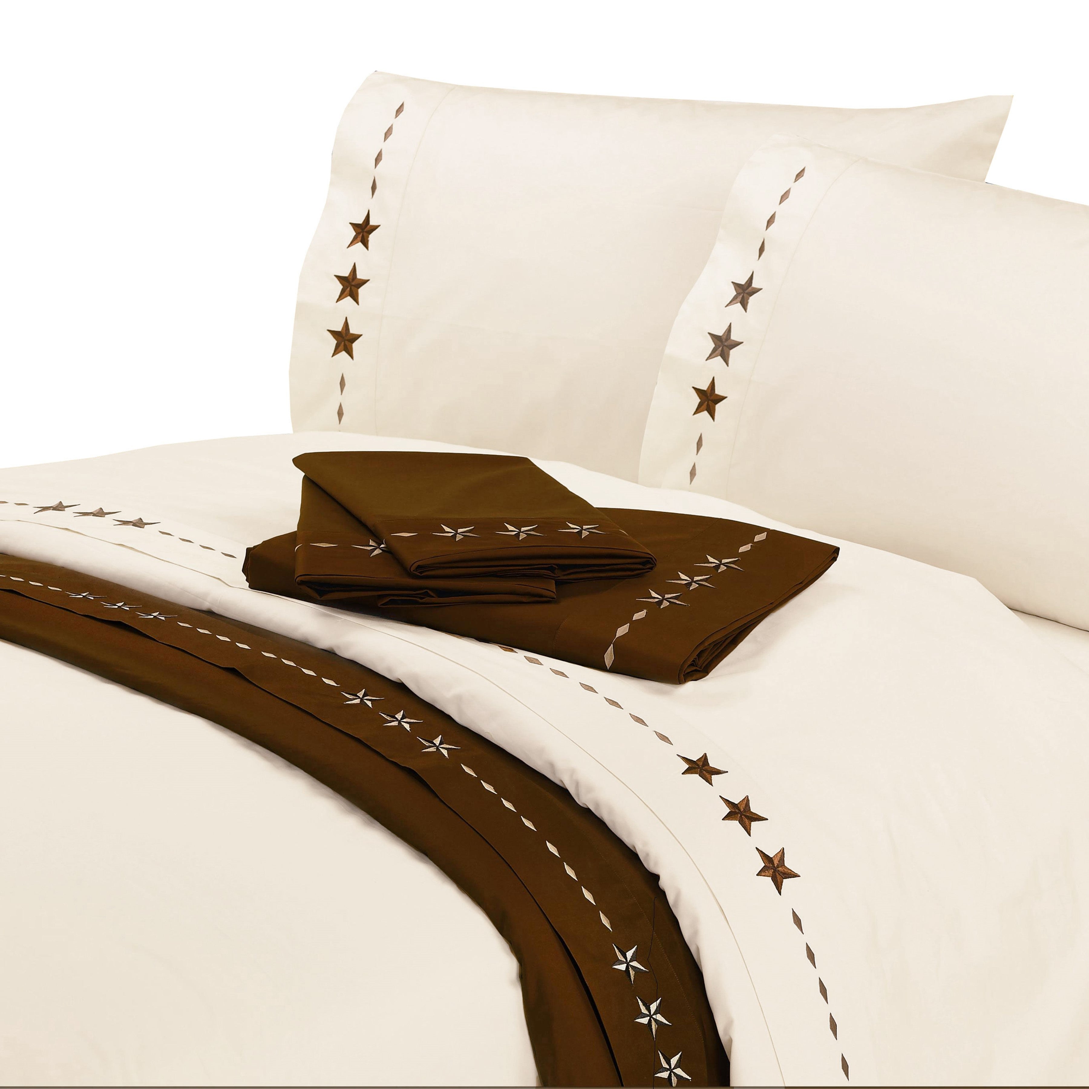 HiEnd Accents 350TC Embroidered Star Sheet Set - Thumbnail 5