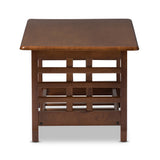 Baxton Studio Larissa Modern Classic Mission Style Cherry Finished Brown Wood Living Room Occasional Coffee Table