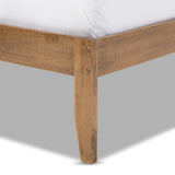 Baxton Studio Trina Contemporary Tree Branch Inspired Walnut Wood King Size Platform Bed 