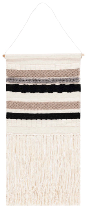 Safavieh Sedona Woven Wall Art 121 Ivory / Black 50% Mix Nz Wool + 50% Imported Wool SWA121Z-2