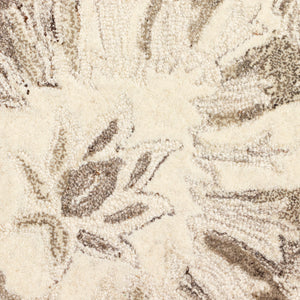 Trans-Ocean Liora Manne Hana Flora Classic Indoor Hand Tufted 100% Wool Rug Natural 8'3" x 11'6"