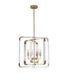 Bethel Copper Chandelier in Metal & Acrylic