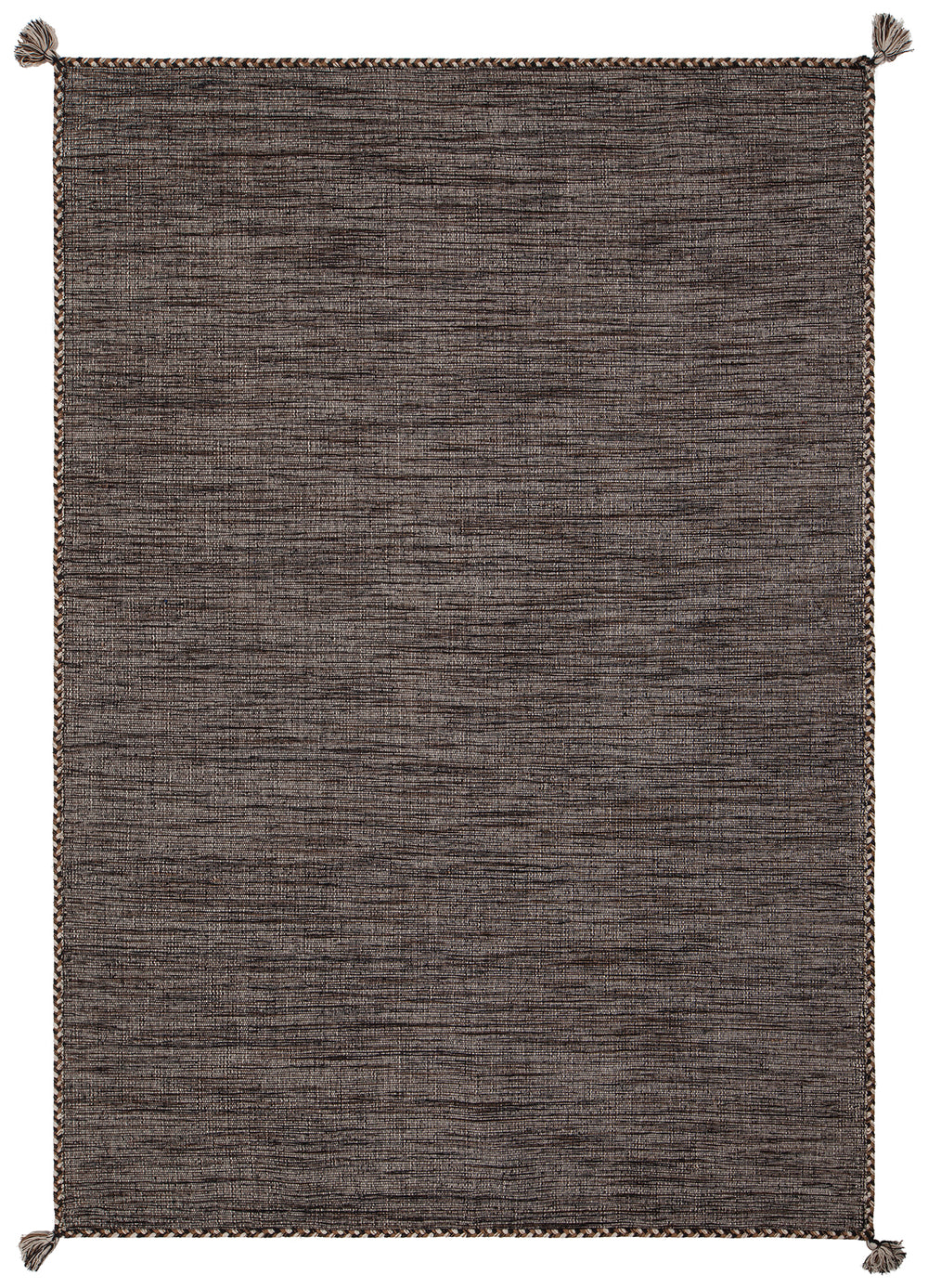 Chandra Rugs Sybil 100% Cotton Hand-Woven Reversible Cotton Rug Grey 9' x 13'