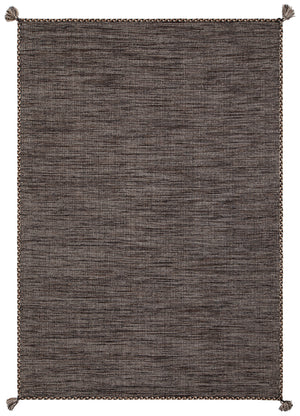 Chandra Rugs Sybil 100% Cotton Hand-Woven Reversible Cotton Rug Grey 9' x 13'