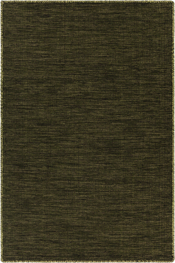 Chandra Rugs Sybil 100% Cotton Hand-Woven Reversible Cotton Rug Green 9' x 13'