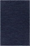 Chandra Rugs Sybil 100% Cotton Hand-Woven Reversible Cotton Rug Navy 9' x 13'