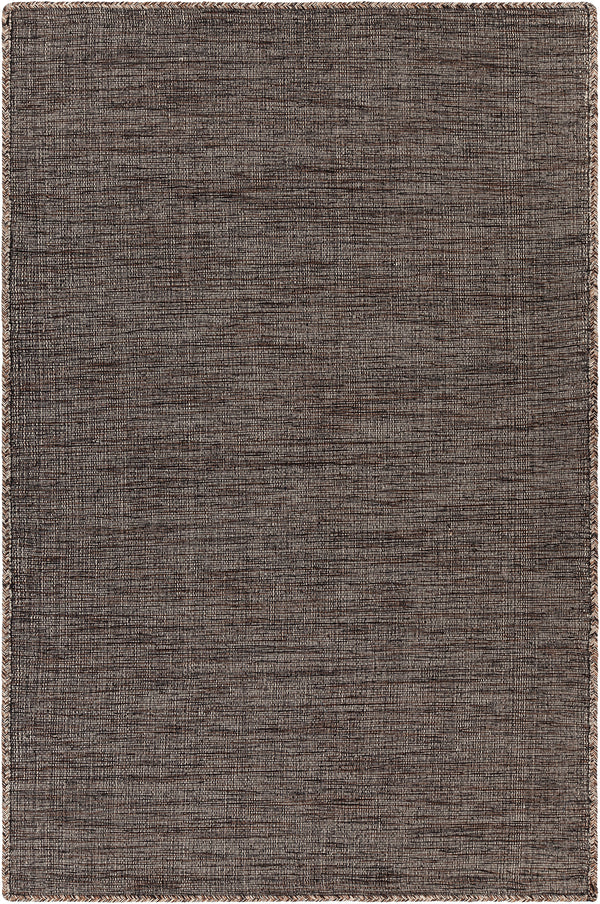 Chandra Rugs Sybil 100% Cotton Hand-Woven Reversible Cotton Rug Charcoal 9' x 13'