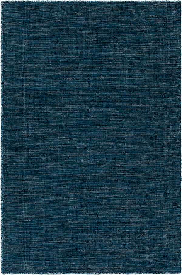 Chandra Rugs Sybil 100% Cotton Hand-Woven Reversible Cotton Rug Blue 9' x 13'
