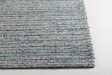 Chandra Rugs Sylvie 100% Wool Hand-Woven Contemporary Rug Blue/Grey/White 9' x 13'