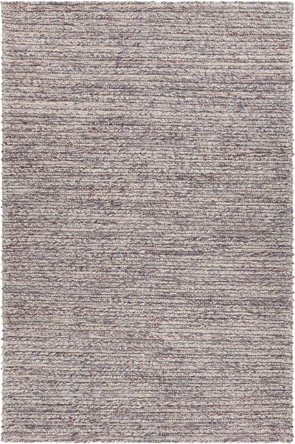 Chandra Rugs Sylvie 100% Wool Hand-Woven Contemporary Rug Grey/White 9' x 13'