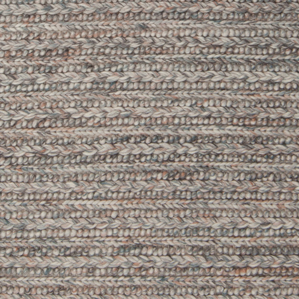 Chandra Rugs Sylvie 100% Wool Hand-Woven Contemporary Rug Orange/Grey/White 9' x 13'