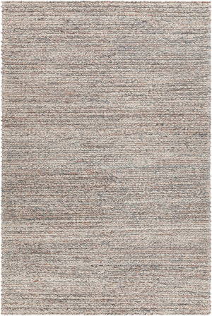 Chandra Rugs Sylvie 100% Wool Hand-Woven Contemporary Rug Orange/Grey/White 9' x 13'