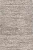 Chandra Rugs Sylvie 100% Wool Hand-Woven Contemporary Rug Orange/Grey/White 9' x 13'