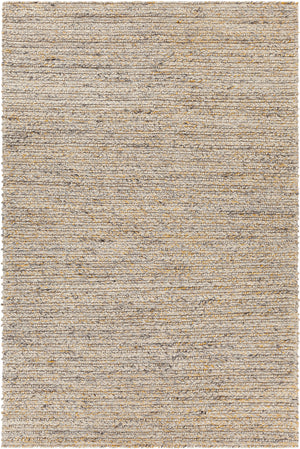 Chandra Rugs Sylvie 100% Wool Hand-Woven Contemporary Rug Yellow/Grey/White 9' x 13'