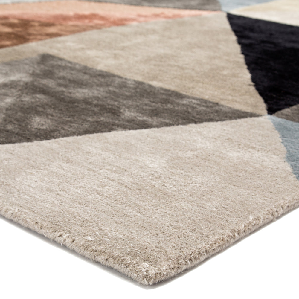 Jaipur Living Syntax Collection SYN02 Scalene 65% Rayon Made From Bamboo 35% Wool Handmade Mid-Century Modern Geometric Rug RUG148152