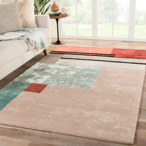 Jaipur Living Segment Handmade Geometric Pink/ Red Area Rug (9'X13')