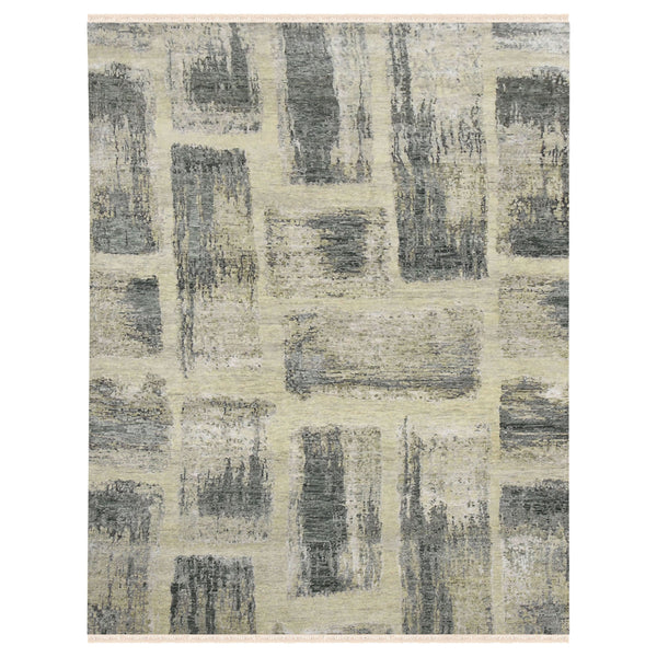 AMER Rugs Synergy SYN-41 Hand-Knotted Abstract Modern & Contemporary Area Rug Gray 10' x 14'