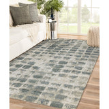 AMER Rugs Synergy SYN-45 Hand-Knotted Abstract Modern & Contemporary Area Rug Gray/Tan 10' x 14'