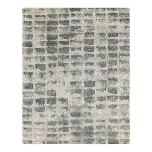 AMER Rugs Synergy SYN-45 Hand-Knotted Abstract Modern & Contemporary Area Rug Gray/Tan 10' x 14'