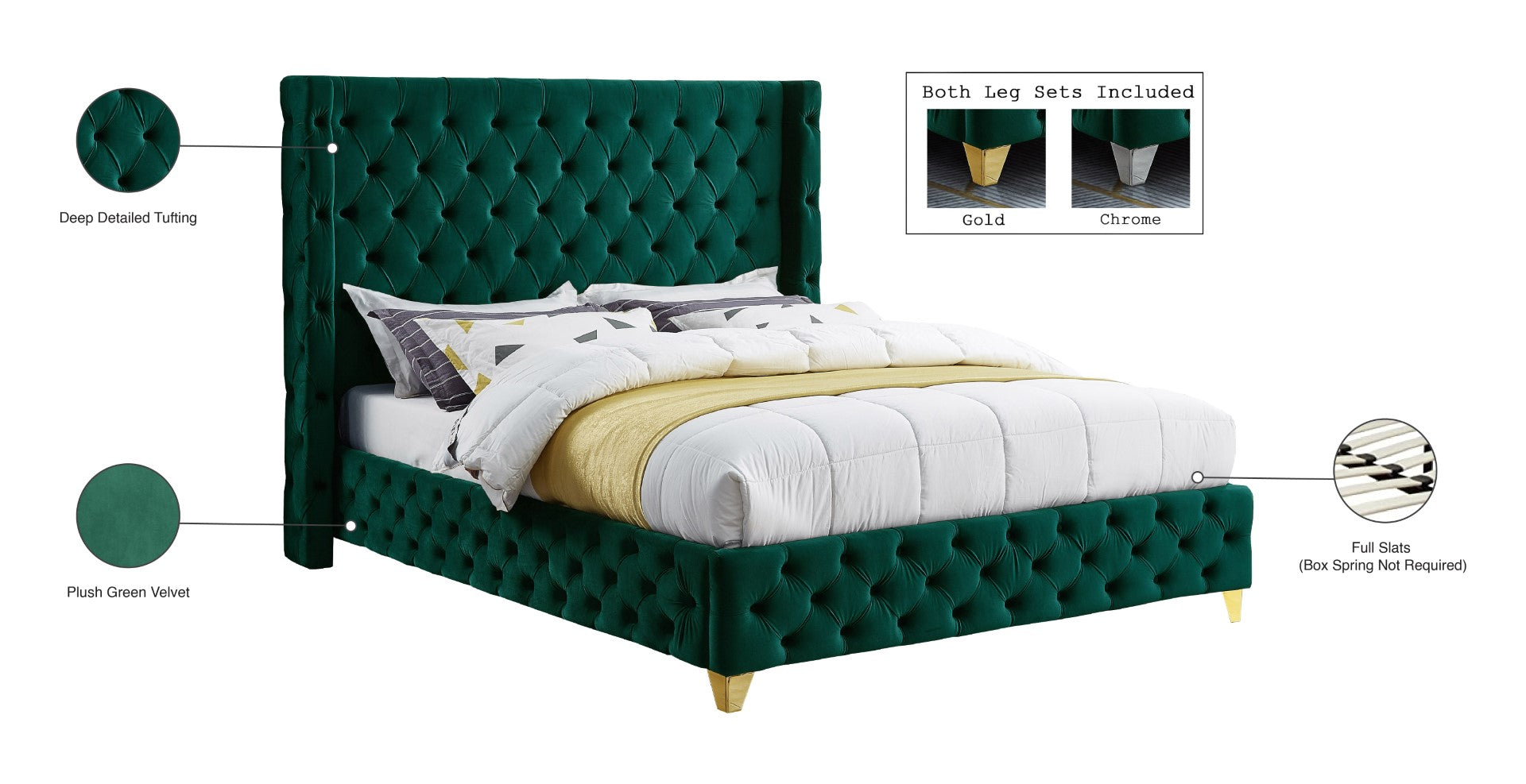 Meridian Furniture Savan Bed - Thumbnail 3