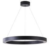 Bethel Matte Black LED Chandelier in Iron & Acrylic