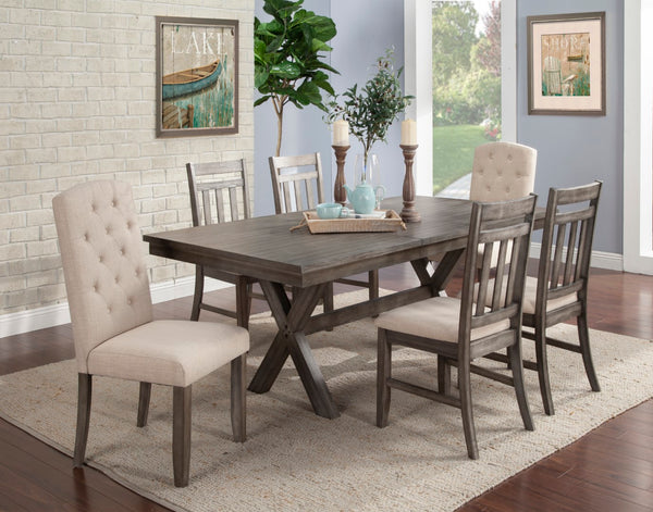 Vilo Home Shelter Cove 7 Piece Dining Set Mix  VH3000-7PC4W2F VH3000-7PC4W2F