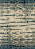 Expressions by Scott Living Shibori Stripe Machine Woven Polyester Striped/Abstract Modern/Contemporary Area Rug