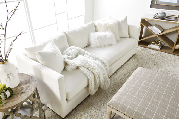 Essentials for Living Stitch & Hand - Upholstery Siena 96" Plinth Base Sofa 6607-3.LMIVO/NG