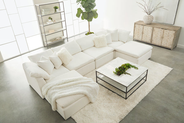 Essentials for Living Stitch & Hand - Upholstery Sky Modular Corner Chair 6610-CRN.LPPRL