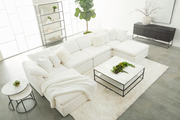 Essentials for Living Stitch & Hand - Upholstery Sky Modular Ottoman 6610-0.LPPRL