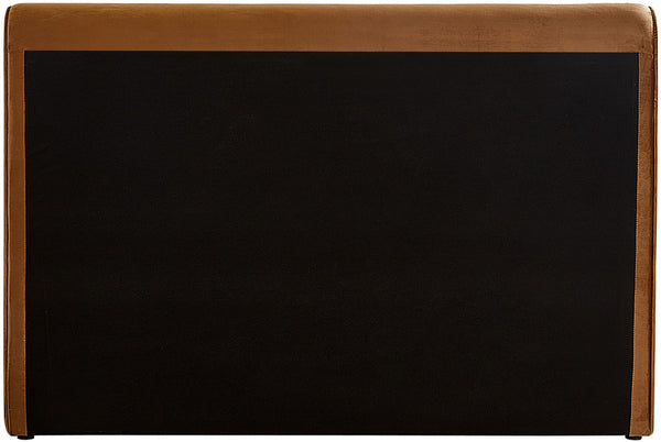 Sloan Velvet / Engineered Wood / Foam Contemporary Saddle Velvet Full Bed (3 Boxes) - 59" W x 89" D x 44.5" H