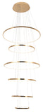 Bethel Gold LED Chandelier in Metal & Acrylic