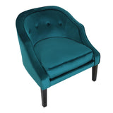 Sofia Contemporary Accent Chair in Green Velvet by LumiSource