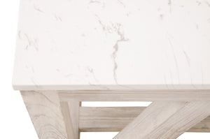 Essentials for Living Bella Antique Spruce End Table 8020.WW-PNE/WHTQ