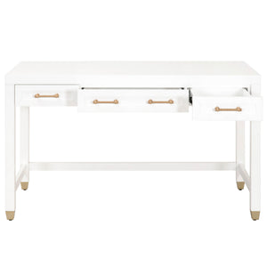 Essentials for Living Traditions Stella Desk 6137.WHT/BBRS