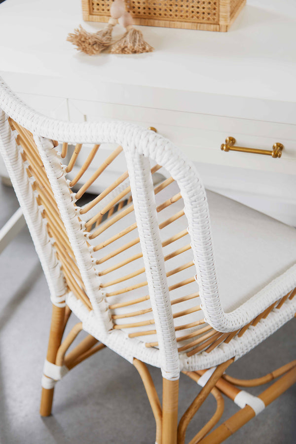 Essentials for Living Traditions Stella Desk 6137.WHT/BBRS