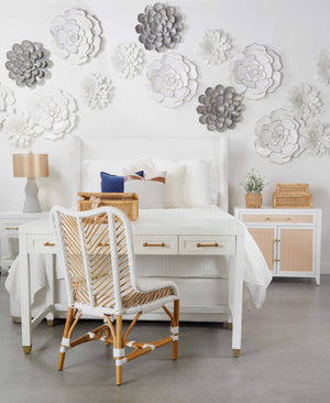 Essentials for Living Traditions Stella Desk 6137.WHT/BBRS