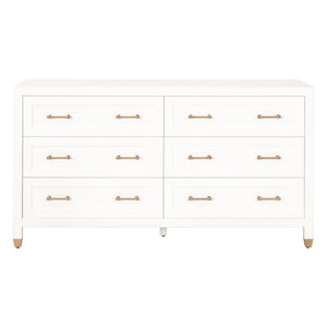 Essentials for Living Traditions Stella 6-Drawer Double Dresser 6136.WHT/BBRS