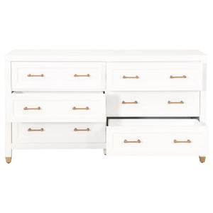 Essentials for Living Traditions Stella 6-Drawer Double Dresser 6136.WHT/BBRS