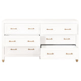 Essentials for Living Traditions Stella 6-Drawer Double Dresser 6136.WHT/BBRS
