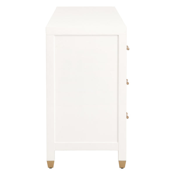 Essentials for Living Traditions Stella 6-Drawer Double Dresser 6136.WHT/BBRS