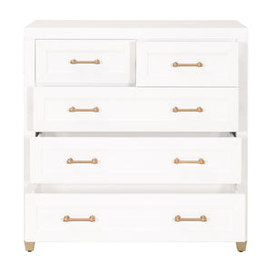 Essentials for Living Traditions Stella 5-Drawer High Chest 6135.WHT/BBRS