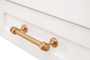 Essentials for Living Stella Narrow Console Table 6138.WHT/BBRS