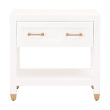 Essentials for Living Traditions Stella 1-Drawer Nightstand 6134.WHT/BBRS