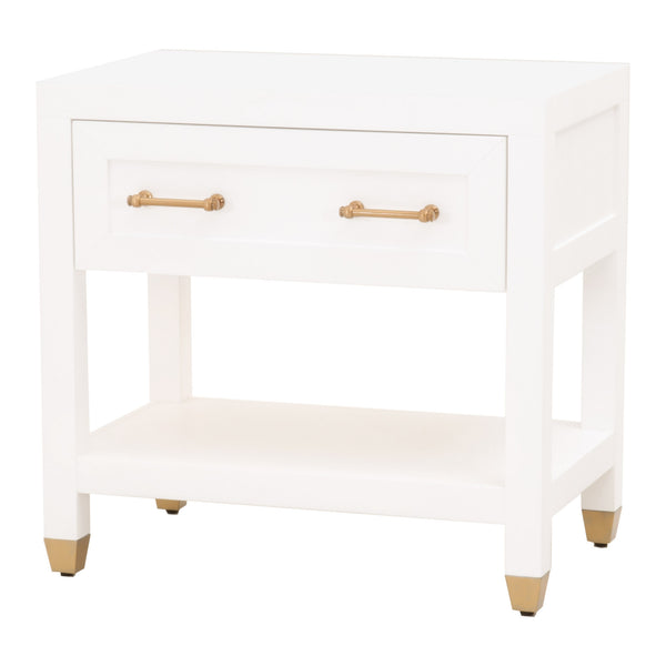 Essentials for Living Traditions Stella 1-Drawer Nightstand 6134.WHT/BBRS