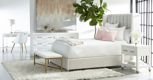 Essentials for Living Traditions Stella 1-Drawer Nightstand 6134.WHT/BBRS