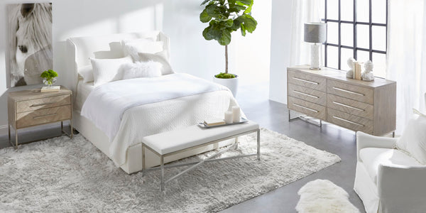 Essentials for Living Stitch & Hand - Dining & Bedroom Stewart Queen Bed 7126-1.LPPRL/NG